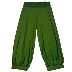 Bryn Walker LagenLook Lantern Barrel Pull On Pants Army Olive Green Size XL USA